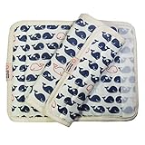 よだれカバー ダブルガーゼ Wide【くじら】マルチカバー