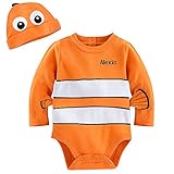 ニモ コスチューム ボディースーツ 帽子付き ベビー 男の子 女の子 (アメリカサイズ12-18M (日本80cm)) [並行輸入品]