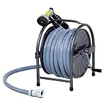 スチールホースリールセット20m HR-S20（GY) グレー 415x390x460mm