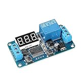 SODIAL(R) DC 12V LEDディスプレー　デジタル遅延タイマ制御スイッチ　モジュールPLCオートメーション