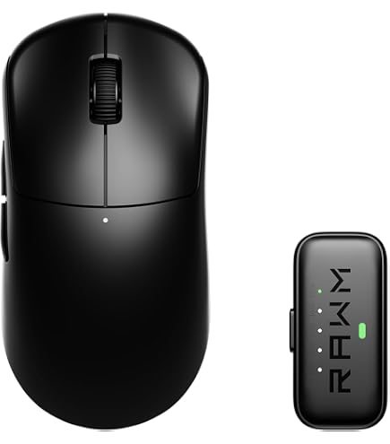 Amazon.co.jp: RAWM ES21PRO Gaming Mouse Black : パソコン・周辺機器