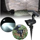 ILS - IP44 Waterproof Outdooors LED Solar Powered Spot Lightt Garden Lamp for Landscape Lawn Yard