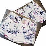 【韓国子供服】ペイントドロップ柄 ホットパンツ(ネイビー)／BLUCOCO／90cm/100cm/110cm/120cm/130cm/140cm/150cm (110(7))
