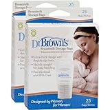 Dr. Brown's Breastmilk Storage Bags, 25 Count (Set of 2) by Dr. Brown's