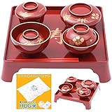 お食い初め食器セット 祝膳 6点セット 男の子 朱色　HUG