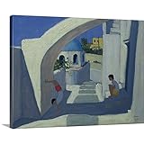 Andrew Macaraプレミアムシックラップキャンバス壁アート印刷題名逆立ち、Santorini 40" x 30" 1048817_24_40x30_none