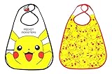ポケットモンスター ピカチュウ 赤ちゃん食事用エプロン[ビニールビブ] ２種セット（アップ・いっぱい） よだれかけ