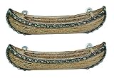 セットの2素朴な鋳鉄Canoe引き出しPulls