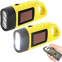 Amazon.co.jp: 2個セット 手回し充電ライト LED懐中電灯 手回し