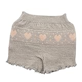 キッズオーバーパンツハートライングレー120-150:オーガニックコットン