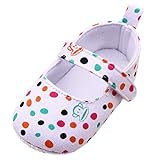 (ビグッド)Bigood ベビーシューズ フォーマル 女の子靴 子供靴 水玉柄 ファストシューズ フォーマル ベビー靴 結婚式 出産祝い ルームシューズ 12cm ホワイト