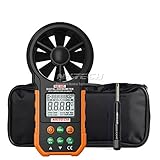 NKTECH nk-w5デジタル風速計風メーター速度空気フローボリューム周囲光と温度湿度USBデータアップロードバックライト9999カウントLCDデュアルラインデジタル表示+ tl-1 Screwdr