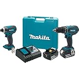 Makita XT211MB 18V LXT Lithium-Ion Cordless 2-Pc. Combo Kit (4.0Ah) by Makita