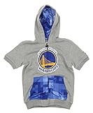 NBA Youth ( 8 – 20 ) Golden State Warriors Full Zipピクセルフード付きシャツ、グレー L グレイ