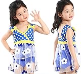 キッズ 水着　女の子水着　ベビー水着　児童　ビーチ　水着　女の子タンキニ　子供水着　こども 子ども   海水浴　水着　つなぎ ワンピース 水着　花　水玉　連体式水着