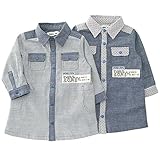 【アウトレット】 Bobson ワンピース(80～130cm) キムラタンの子供服 ネイビーブルー 90 ( 77417x77917-151a )