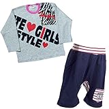 ガールズベビージャンパー|コート[Pianissimo(ピアニッシモ)]現品限り！男の子|長Tシャツ|パンツ2点入中身の見える福袋(長Tシャツ|パンツ)80cm|B柄