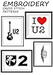 U2 Joshua tree Features Bono The Edge Adam Clayton and Larry Mullen U2 rock band black ns white color wall art home decor Embroidery handmade design Art ... pattern Gift for him (English Edition)