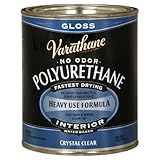 Rust-Oleum Varathane 200041H 1-Quart Interior Crystal Clear Water-Based Poleurethane, Gloss Finish [