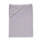 Lambs & Ivy Signature Knit Hooded Blanket, Violet