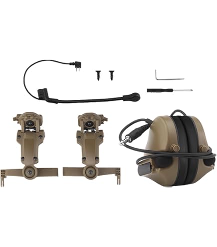 Amazon | OPSCORE AMPタイプ ヘッドセット TAN | タクティカルヘッド