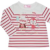 2017年 春物 アンパンマンガール 天竺 ボーダーＡライン 長袖Ｔシャツ Anpanman Girl レッド◇80cm