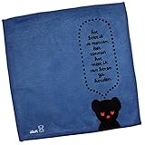 日本製 ＜ミッフィー・ディックブルーナ＞ブラック・ベア タオル ハンカチB つぶやきブルー 赤ちゃん 出産祝い ベビー リバーシブル