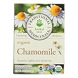 Traditional Medicinals, オーガニックカモミール、カフェインフリー、個包装ティーバッグ16袋、20.8g（0.74オンス）