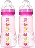 MAM 950501ベビーボトル330 ml 2 - Pack for Girls (色ランダムに選択）