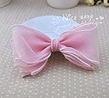 Candykids ボン パーツ 大きめ リボン で キュート な リボンカチューシャ めちゃ 可愛い カチューシャ ヘア バンド アクセ 髪留め 少女 スタンダード 普段使い (ピンク)