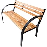 山善 ガーデンマスター パークベンチ(幅111) LC-D08S(NA/BK)