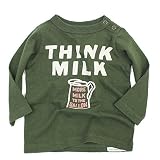 DENIM DUNGAREE テンジクTHINK MILK BABY TEE 8GNグリーン BM(90)