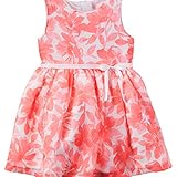 カーターズ Carter's ワンピース ノースリーブ フローラルプリント リボンベルト ポリエステル100% オムツカバー付き Floral Crepe Dress 3M (55-61cm)