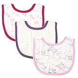 Touched by Nature Girl's Organic Muslin Bib, Pink Woodland by Nature