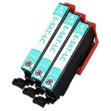 EPSON エプソン SAT-(LC/ライトシアン)【3本セット】 最新 互換 インクカートリッジ 《ICチップ搭載・残量表示対応》 サツマイモ SATLC SAT-LC 純正と併用可能 (対応機種: EP-712A EP-713A EP-714A EP-715A EP-812A EP-813A EP-814A EP-815A EP-716A EP-816A)【STAR JET製】