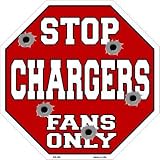 スマートブロンドChargersファンのみメタルノベルティOctagon Stop Sign bs-188