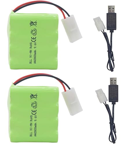 Amazon | タミヤ・ニカドバッテリー9.6V-600mAh 【QDパック】と家庭用