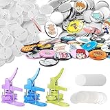 32mm缶バッジ素材 200個缶バッジパーツ オリジナルバッジ作成 缶バッヂ製造 缶バッジマシーン用素材 DIY 手作り素材 プラスチック製ピンバッグ 防錆 シルバー