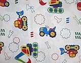 Under Construction (Flat Top Sheet Only) Size TODDLER Boys Girls Kids Bedding by Everything Kids