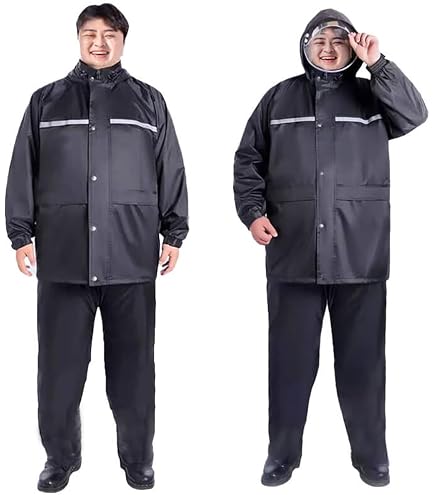 Amazon.co.jp: 福徳産業 カッパ 上下セット 15L ネイビー メンズ