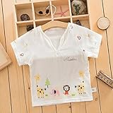 ネクシード(nexeed) ガーゼ 半袖 肌着 新生児用 出産祝い 男の子 女の子　ボディ肌着 ロンパース ベビー服 イエロー 60㎝