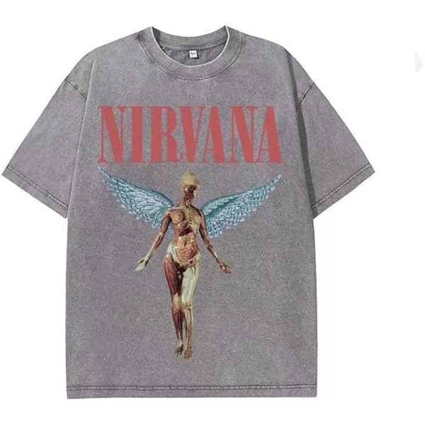 NIRVANAニルヴァーナ◼️IN UTEROロックTシャツ◼️GILDAN Amazon.co.jp: [wall of fame] ロックTシャツ 半袖 Nirvana