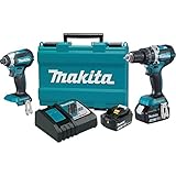 マキタ 18V ブラシレス インパクトドライバー＆振動ドリル 2台セット XT269M【USAマキタモデル/日本仕様対策済】 [並行輸入品]