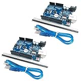 HiLetgo 2個セット NEWバーション UNO R3 ATmega328P USB CH...
