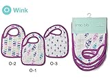 aden + anais (エイデンアンドアネイ) スタイ よだれかけ 3枚セット スナップ ビブ 出産祝い 【並行輸入品】 O Wink