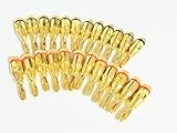 便利 な小型 金メッキ バナナプラグ 24本 (24)
