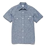 (リー) Lee レディース シャンブレー半袖シャツ LCS43005 7 ブルー XL