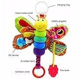 Musical Plush toddler toy Butterfly Rattle For the smallest suspended