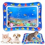 ペット用水感覚プレイマット 猫 犬 犬用水ベッドマット 小型犬 中型犬 猫用水プレイマット 多頭飼い ウォーターマット 水センサープレイマット 水感覚パッド ペットベッド ウォーターベッド 漏れ防止 撥水 防水耐摩耗 折りたたみ可能 暑さ対策 ペット用品 ペット遊び マット パッド クッション 厚みのある水感覚プレイマット夏用 春用 秋用 (タイプ C)