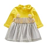 Cutelove　レースドレス　ドレス　 プリンセスドレス　ロングスリーブ　長袖　コットン　綿　女の子　ベビー　ガールズ　赤ちゃん　幼児　春　秋　可愛い　素敵　カジュアル　普段着　素敵　韓国　チュチュ